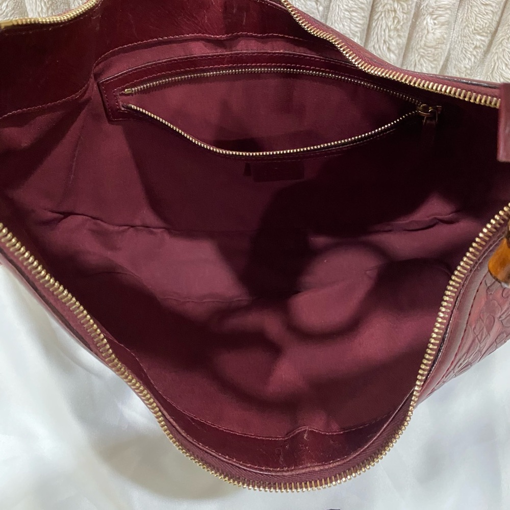 Gucci Bamboo Ring Half-Moon Bag - Picture 8 of 11